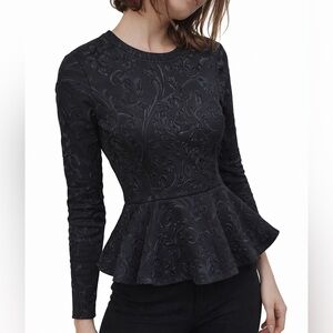 Baum Und Pferdgarten Textured Peplum Top